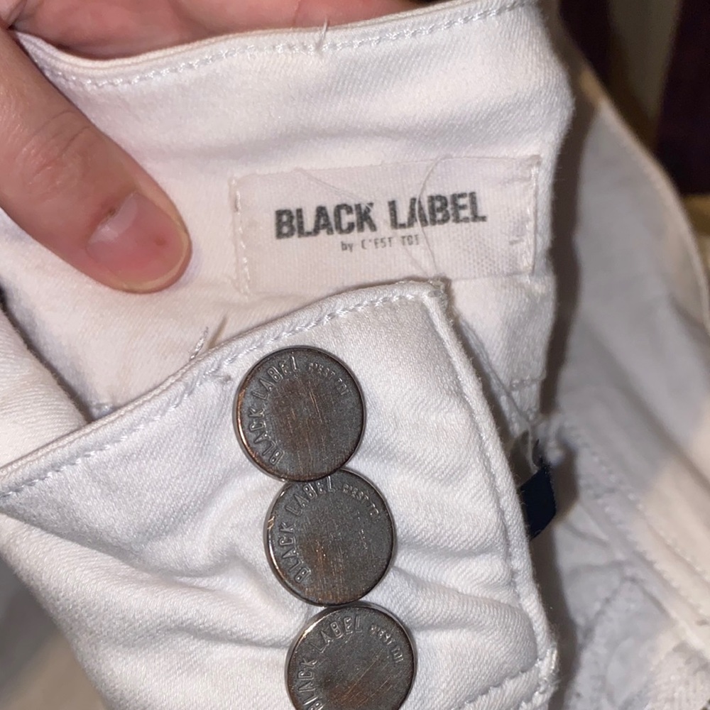 OFFERS OPEN! Women white Black Label by C'est Toi White Skinny Jeans size 5 / 26